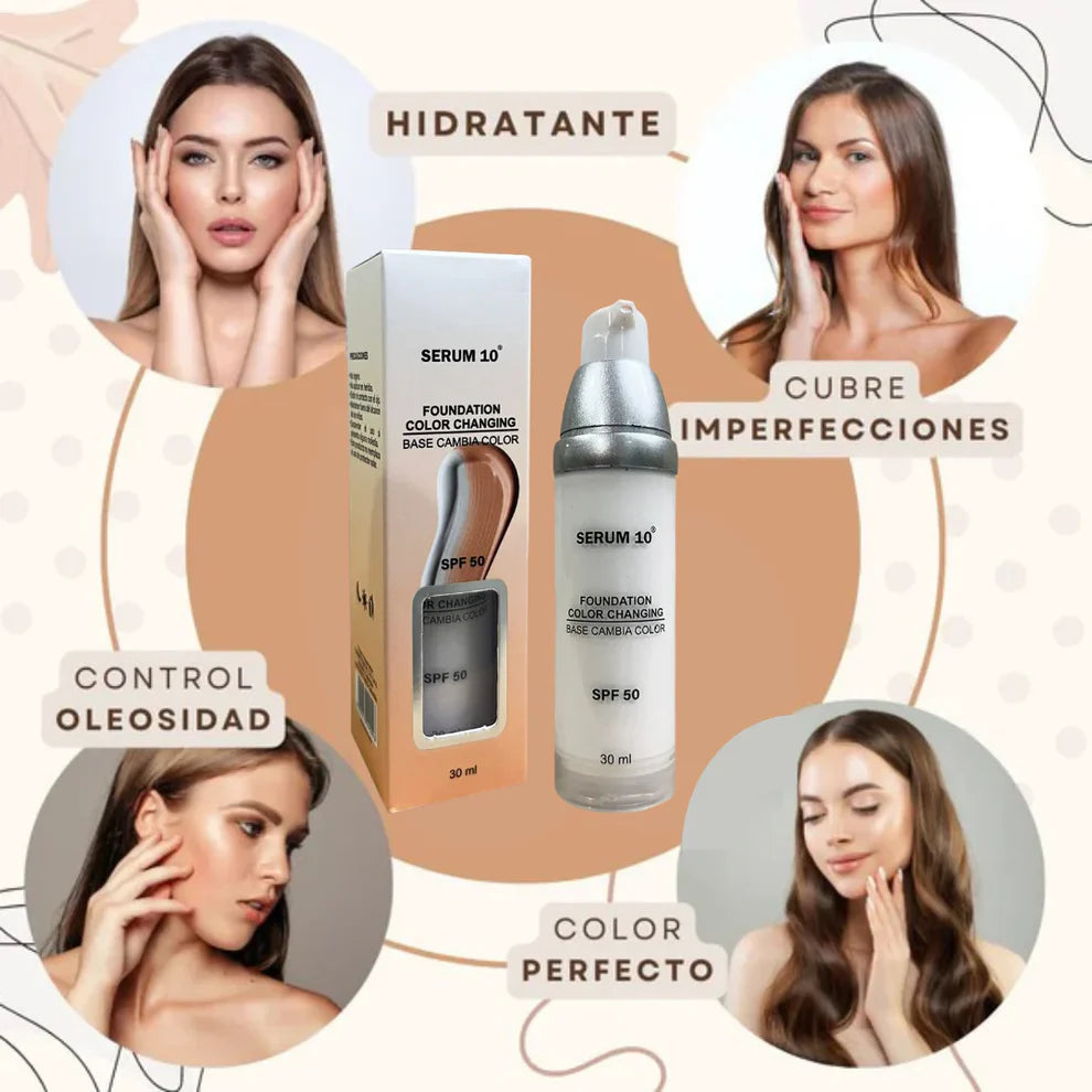 💖 Serum 10° Base Mágica SPF 50+ | Piel Perfecta al Instante