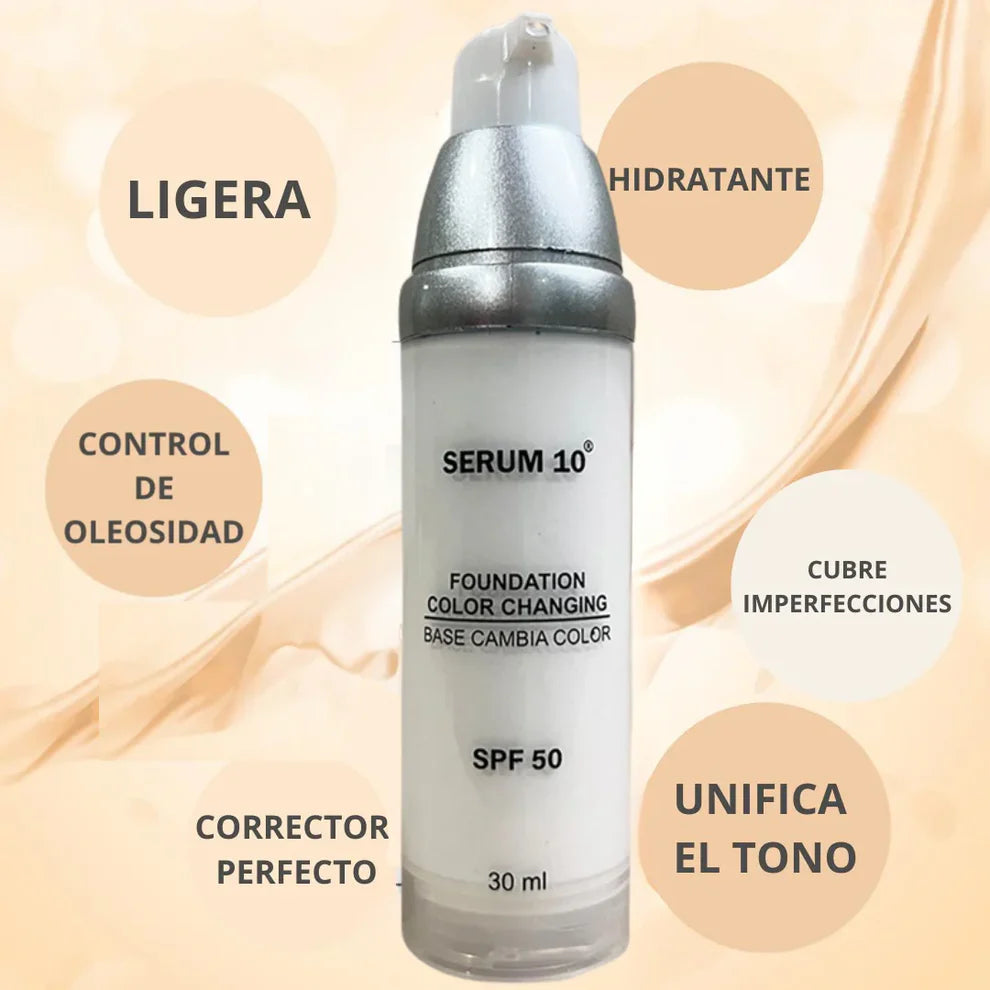💖 Serum 10° Base Mágica SPF 50+ | Piel Perfecta al Instante
