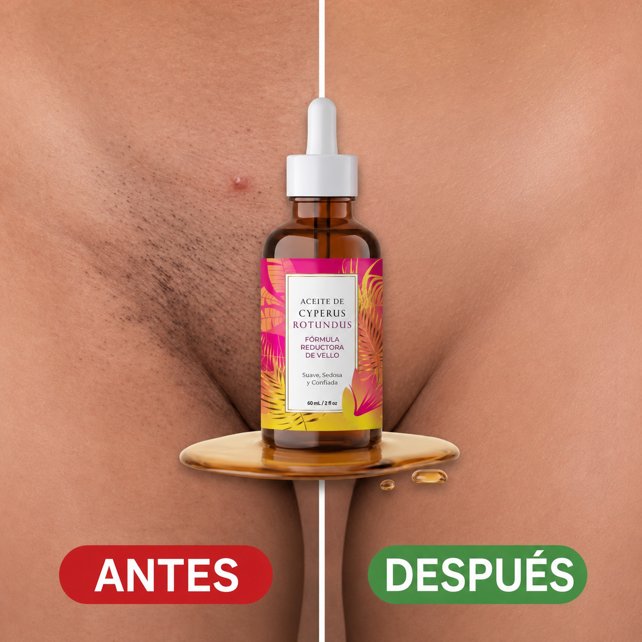 ✨ CYPERUS OIL 30ml – Piel Suave, Sin Vello y Sin Irritación