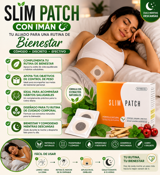🔥 SLIM PATCH – Tu Aliado Perfecto para una Rutina de Bienestar 🌿