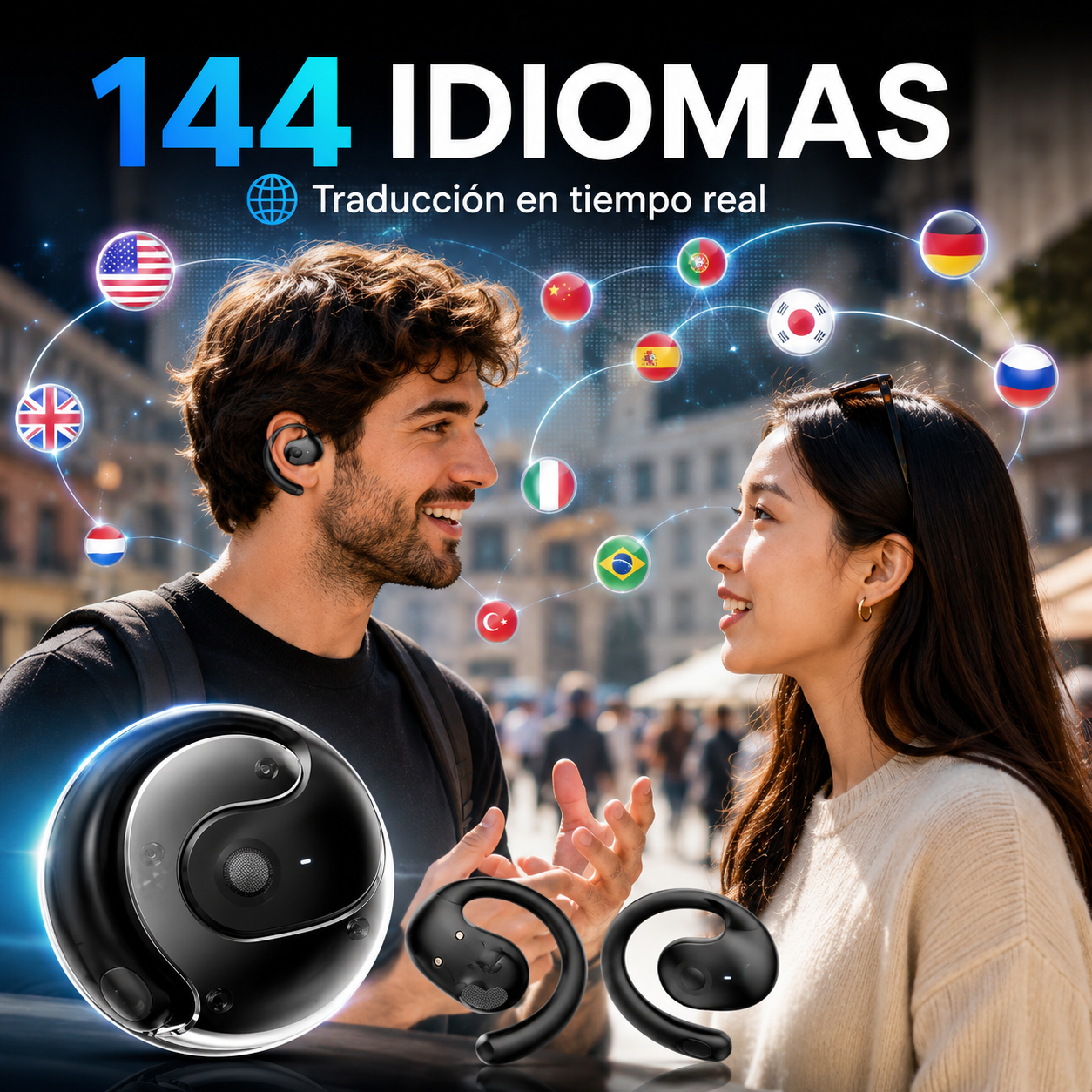 🎧 Auriculares Traductores Inteligentes AI🌐