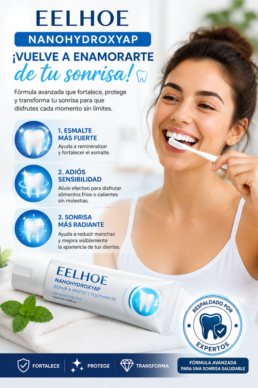 ✨ EELHOE NANOHYDROXYAP 120ml – Sonrisa Más Blanca, Fuerte y Sin Sensibilidad 🦷🔥