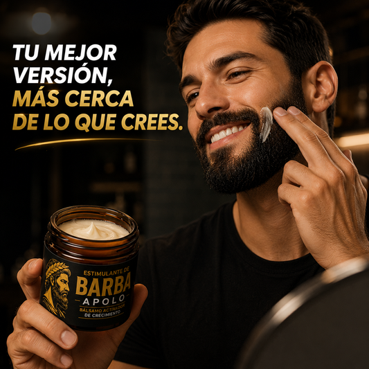 ESTIMULANTE DE BARBA APOLO | 💪 Más Barba, Más Presencia, Más Confianza
