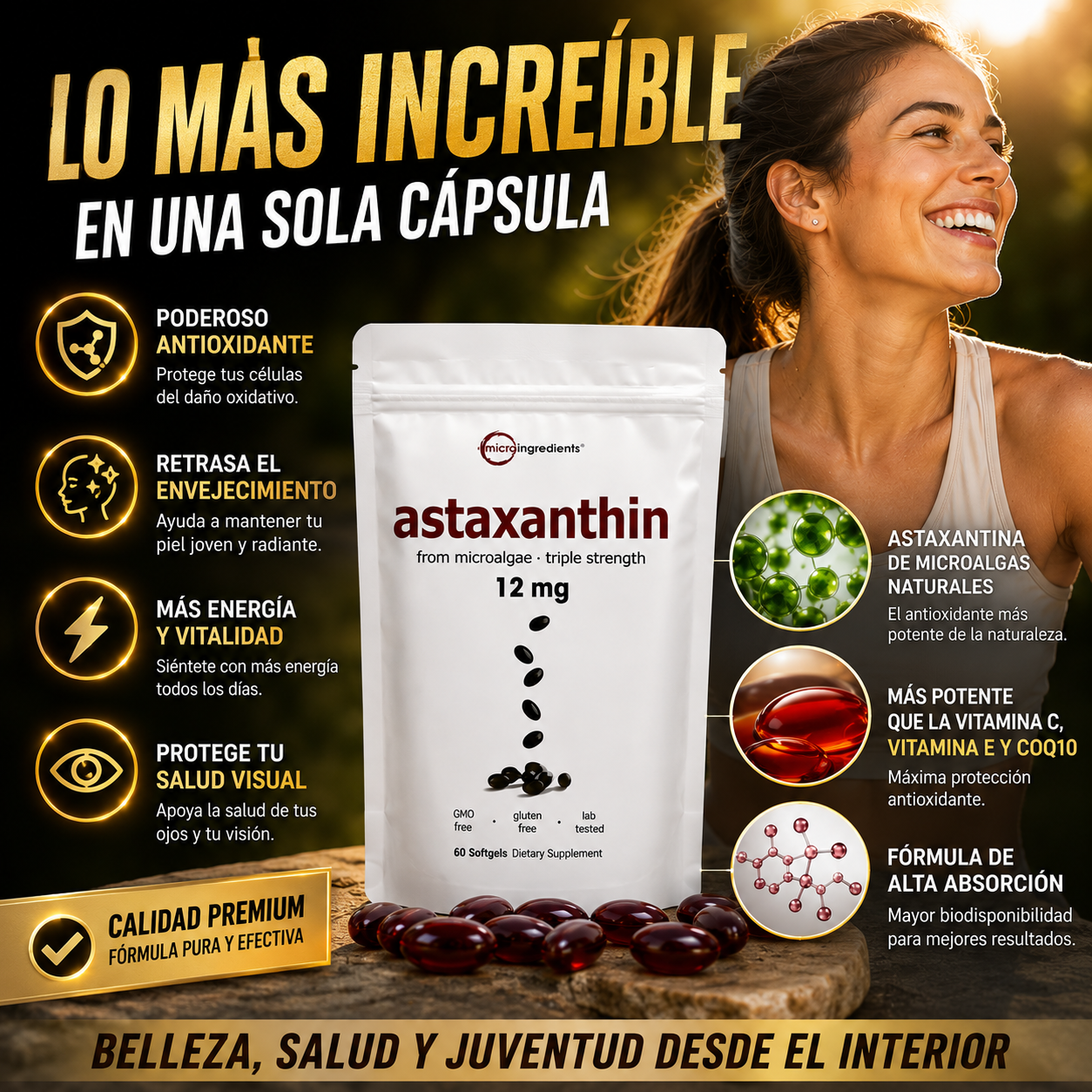 🥇 ✨ Juventud Infinita | Astaxantina Premium💖