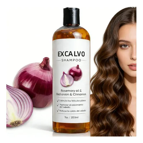 🔥 EXCALVO SHAMPOO  – El Renacer de tu Cabello 💆‍♂️🌿