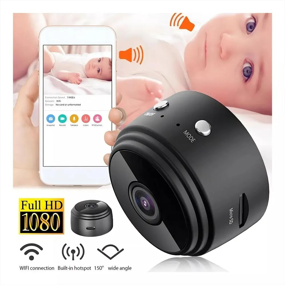 🎥 MINI CÁMARA ESPÍA A9 WIFI – Vigilancia Inteligente 24/7 Desde tu Celular