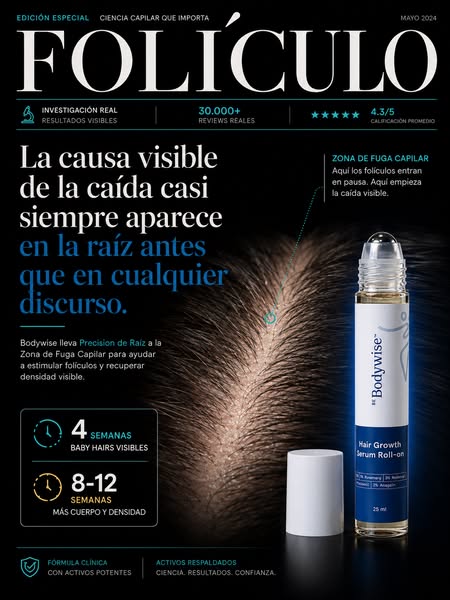 🌿 Bodywise Hair Growth 10ml | Fórmula Crecimiento Capilar