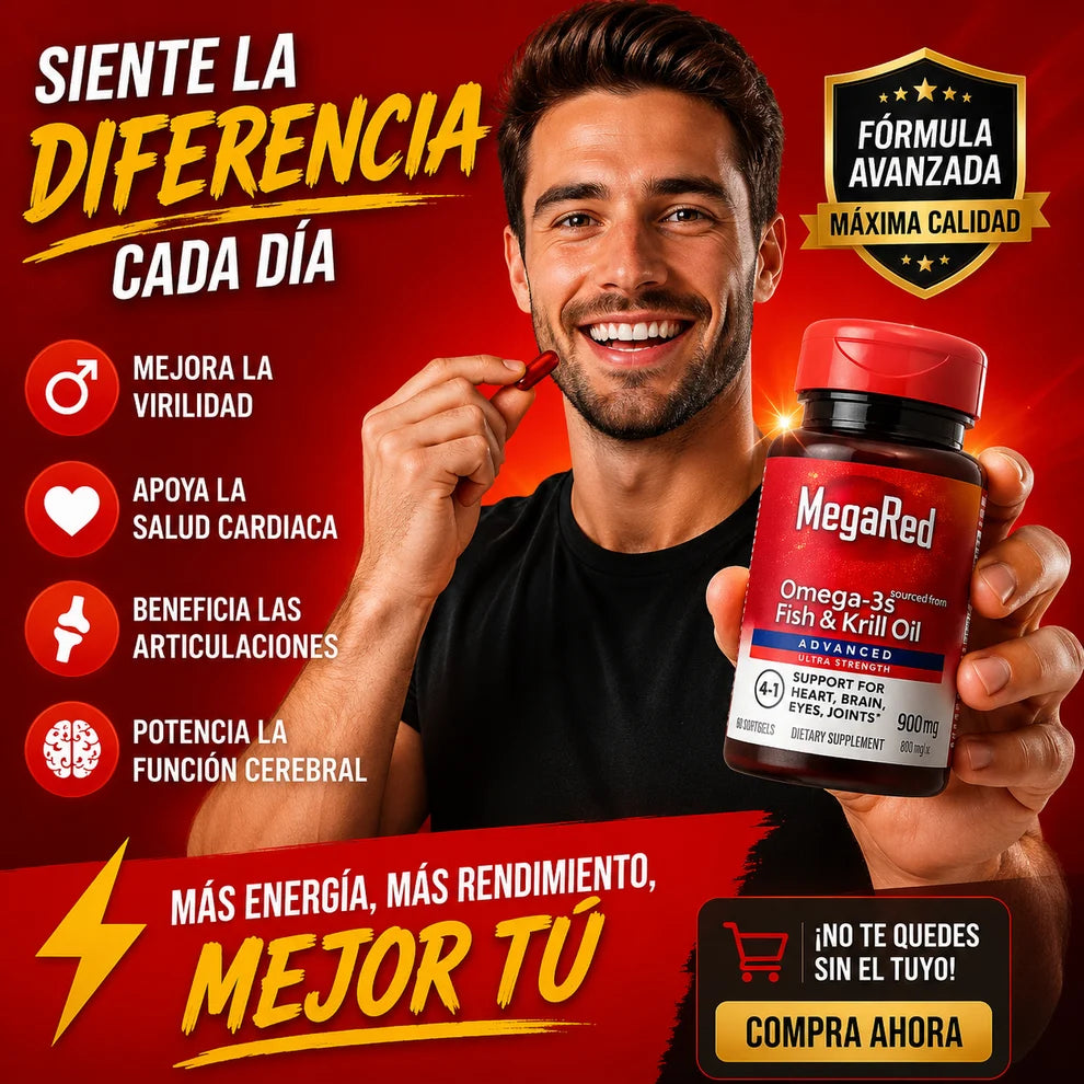 MEGA RED OMEGA 3 PRO | Fuerza • Energía • Bienestar