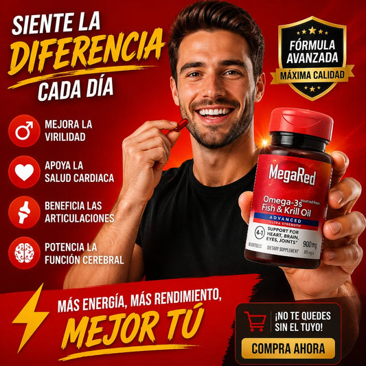 MEGA RED OMEGA 3 PRO | Fuerza • Energía • Bienestar