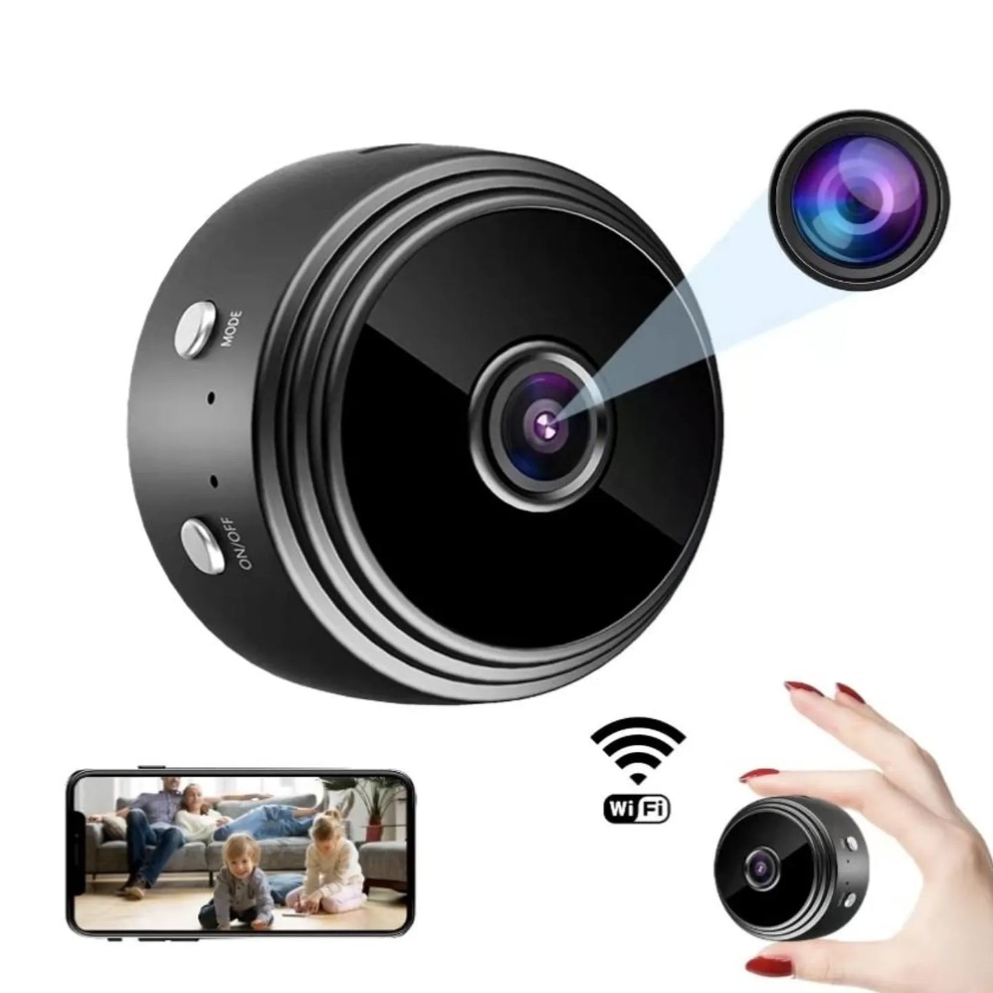 🎥 MINI CÁMARA ESPÍA A9 WIFI – Vigilancia Inteligente 24/7 Desde tu Celular